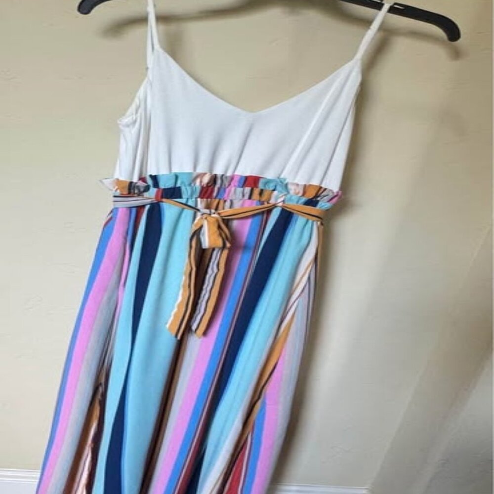 Colorful Striped Maxi Dress